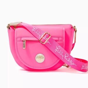 NWT Lilly Pulitzer Giavanna Neoprene Crossbody
Bag / Purse in Aura Pink